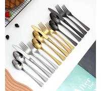 5/15 Pcs Silverware Set Service For 1/3, Everyday Flatware Set, Mirror Polished Cutlery Utensil Sets,Dishwasher Safe, Include Fork Knife Spoon