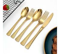 5/15 Pcs Silverware Set Service For 1/3, Everyday Flatware Set, Mirror Polished Cutlery Utensil Sets,Dishwasher Safe, Include Fork Knife Spoon