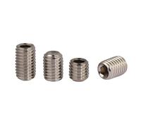 5/16-24x1/4 "~ 2" UNF Rosca SUS304 Tornillos de fijación de zócalo hexagonal de acero inoxidable con tornillos sin cabeza con punta de copa(3/4")