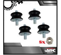 5/16 UNF Rosca - Universal Silenciador de Escape Soporte Goma con Tuercas x4