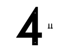 5,1CM/ 6,3CM/ 7,6 CM/ 10,2CM NúMeros De Casa De Para El Exterior, SeñAles Personalizados Para El Hogar, SeñAl De DireccióN De La Calle Para La Entrada, Decoraciones De Buzones Al Aire Libre(4,2.5inch)