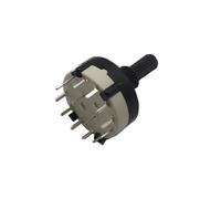 【5-1PCS】RS26 1 Polo 12 Posiciones Banda Seleccionable Interruptor Selector de Canal Rotatorio Longitud de la Manija 20MM con Perilla(3 Pole 4,3PCS)
