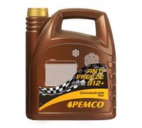 5 (1x5) Litro Pemco Anticongelante 912 + Anticongelante Concentrado Rojo