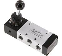 5/2 G1/4'' Válvula de palanca manual Detent -0.95-10bar/-13.2-140psi