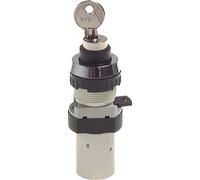 5/2 M5 Key Switch Valve Negro 0-12bar/0-168psi 30.5mm Airtec