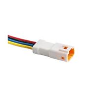 5/20/100 piezas 2P 3P 4P 6P 8P 0,6 MM enchufe de cable impermeable macho y hembra con cable(4P Male,5 Pcs)