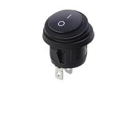 5/20/100 piezas 3 pines KCD1 Mini interruptor basculante circular impermeable de forma redonda ON/OFF equipo eléctrico con alimentación de iluminación 12 V(AC 12V-24V,100PCS)