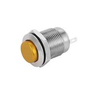 5/20/100 piezas de 12 mm, interruptor de metal for arranque de coche, bocina, interruptor de reinicio automático, impermeable, botón momentáneo, redondo, rojo/verde(Green,100PCS)