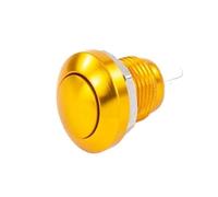 5/20/100 piezas de 8 mm, interruptor de botón metálico momentáneo impermeable, interruptor de bocina automático for coche.(Yellow,5PCS)