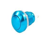 5/20/100 piezas de 8 mm, interruptor de botón metálico momentáneo impermeable, interruptor de bocina automático for coche.(Blue,20PCS)