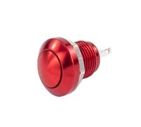 5/20/100 piezas de 8 mm, interruptor de botón metálico momentáneo impermeable, interruptor de bocina automático for coche.(Red,100PCS)