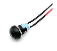 5/20/100 piezas de interruptor pulsador momentáneo de 12 mm, encendido y apagado, PBS-33B, miniinterruptor redondo de reinicio automático con cable de 2 pines, 1 A, 12 V CC(Black Locking,100PCS)