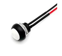 5/20/100 piezas de interruptor pulsador momentáneo de 12 mm, encendido y apagado, PBS-33B, miniinterruptor redondo de reinicio automático con cable de 2 pines, 1 A, 12 V CC(White Reset,20PCS)