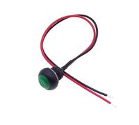 5/20/100 piezas de interruptor pulsador momentáneo de 12 mm PBS-33B, interruptor redondo de reinicio automático con cable SPST NO de 2 pines, 1 A, 12 V CC(Red Reset,5PCS)