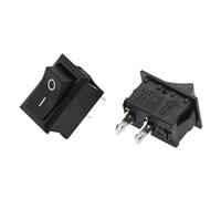 5/20/100 piezas KCD1 15 * 21 mm 2 pines ON-OFF Interruptor en forma de barco 10 * 15 mm Interruptor basculante a presión Interruptores KCD(KCD1 15X20mm,100PCS)