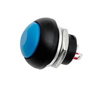 5/20/100 Uds. Interruptor de botón momentáneo 12mm PBS-33B Mini interruptor redondo reinicio automático SPST NO 2 pines 1A DC12V ESSEIEIE(Blue Reset,5PCS)
