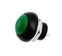 5/20/100 Uds. Interruptor de botón momentáneo 12mm PBS-33B Mini interruptor redondo reinicio automático SPST NO 2 pines 1A DC12V ESSEIEIE(Green Reset,20PCS)
