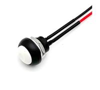 5/20/100PCS 12mm Interruptor Pulsador Momentáneo ON OFF PBS-33B Auto-Reinicio Autoblocante Mini Interruptor Redondo con Cable de 20cm(White Reset,20PCS)