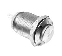 5/20/100PCS 250V 12mm interruptor de botón momentáneo impermeable(Green Momentary,5PCS)