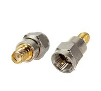 5/20/100PCSF Macho A SMA Hembra Convertidor Coaxial Roscado Interno A Conector De Cable Aguja Interna Métrico F(5PCS)