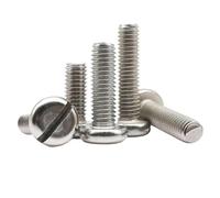5/20/50 Uds M4 M5 M8 304 A2-70 ranura ranurada de acero inoxidable perno de cabeza redonda longitud del tornillo = 12mm-80mm(M5x22(50pcs))