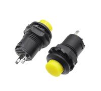 5/20 interruptores pulsadores momentáneos con autobloqueo DS228 DS428 de 12 mm (encendido/apagado) DS-228 DS-428(Yellow,SELF LOCKING_6PCS)