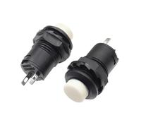 5/20 interruptores pulsadores momentáneos con autobloqueo DS228 DS428 de 12 mm (encendido/apagado) DS-228 DS-428(Whtie,SELF RESET_20PCS)