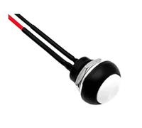 5/20 piezas de interruptores de botón pulsador momentáneos PBS-33B de 2 pines y 12 mm con autobloqueo y cable presoldado de 20 cm.(White Reset,5PCS)