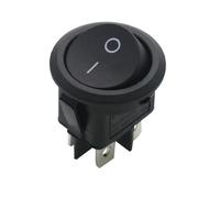 5/20 piezas interruptor basculante redondo encendido/apagado coche iluminado por LED tablero barco Van 12V 24V / 6A 250V / 10A 125V 2/3/4PIN interruptor 20MM(Yellow,5PCS)