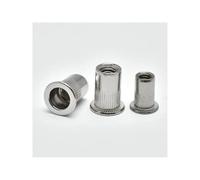 5-20 piezas M3-M12 tuercas de remache de cabeza plana de acero inoxidable 304 for montaje de Hardware de chapa metálica(M3 (20pcs))