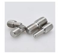5-20 piezas M4 M5 M6 M8 M10 M12 M16 304 tornillos reductores de acero inoxidable conversión de tornillo sin cabeza de doble extremo convertidor perno adaptador de cámara(M5x10 to m8x10(10pcs)