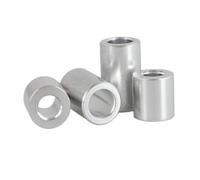 5/20 unids/lote junta de buje de aluminio M3 M4 M5 M6 M8 M10 junta de arandela plana de aluminio sin rosca espaciador de separación longitud de 2mm a 16mm(M4 10pcs,(thickness L) 2mm)