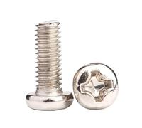 5-200 Uds M1 .2 .4 .6 .7 M2 .5 M3 M4 M5 M6 Tornillos De Cabeza Redonda Niquelados Plana(20mm,M3.5-20pcs)