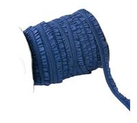 5-20Meters 10mm Ruffled Elastic Band For Sewing Stretch Lace Trim Ribbon Hairband Shoes Rubber Tape DIY Garment Accessories(Blue1,5Meters)