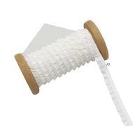 5-20Meters 10mm Ruffled Elastic Band For Sewing Stretch Lace Trim Ribbon Hairband Shoes Rubber Tape DIY Garment Accessories(White,5Meters)