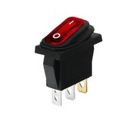 5/20PCS Industrial Switches, KCD3 3 Pin 12V LED Light 20A On/Off Waterproof IP67 Car Dashboard/823(KCD3 12V YELLOW,5PCS)