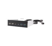 5,25 Pulgadas Caja de La Pc de Escritorio Panel Frontal Interno USB Concentrador 2 Puertos USB 3.0 Y 2 Puertos USB 2.0 Con Hd Audio Puerto 20 Pines