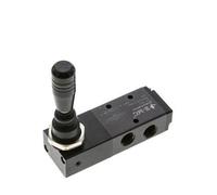 5/3 G1/4'' (G1/8'') Válvula de palanca manual de centro de presión Detente 0-8bar/0-112psi E.MC