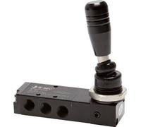 5/3 G1/8'' Escape Centro Palanca De Mano Válvula De Detención 0-8bar/0-112psi E.MC