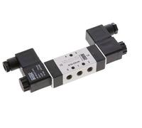 5/3 G1/8'' Válvula solenoide de centro cerrado 12V DC 3-10bar/42-140psi Airtec