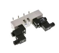 5/3 ISO 5599-1 Válvula solenoide de centro cerrado 12V DC 2-10bar/28-140psi YPC