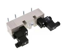 5/3 ISO 5599-2 Válvula solenoide de centro de presión 24V DC 2-10bar/28-140psi YPC