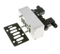 5/3 ISO 5599-3 Válvula solenoide central de escape 24V DC 3-10bar/42-140psi Airtec