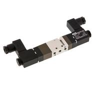 5/3 M5 Válvula solenoide de centro cerrado 12V DC 2-10bar/28-140psi YPC
