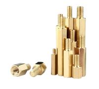 5-30 Uds Latón Hexagonal Macho Hembra Tablero De Separación Rack Stud M2 .5 M3 M4 M5 Hexágono Roscado PCB Columna Placa Base Espaciador Tornillo Perno(15mm (20pcs))