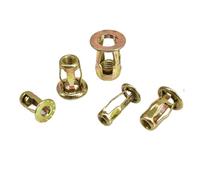 5-30 Uds M4 M5 M6 M8 Tuercas De Gato Galvanizadas Expansión Remachadora Metal Abrazadera Forma Pétalo Remache Tuerca Bloqueo Remachador Pared Hueco Fijo(M6X20 (5pcs))