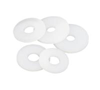 5~300 Uds arandela plana de nailon blanco juntas duras de sellado de plástico M2 M2.5 M3 M4 M5 M6 M8 M10 M12 M14 M16 M18 M20 M22 M24 for tornillos(M5x8x1mm (300Pcs))