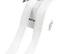 5-30Yards 13mm Double Ruffle Elastic Band For Underwear Bra Strap Rubber Bands Belt Clothes Trim Stratch Tape Sewing Accessories(00White,20Yards)