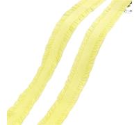 5-30Yards 13mm Double Ruffle Elastic Band For Underwear Bra Strap Rubber Bands Belt Clothes Trim Stratch Tape Sewing Accessories(03BrightYellow,10Yards)