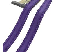 5-30Yards 13mm Double Ruffle Elastic Band For Underwear Bra Strap Rubber Bands Belt Clothes Trim Stratch Tape Sewing Accessories(14DarkPurple,30Yards)